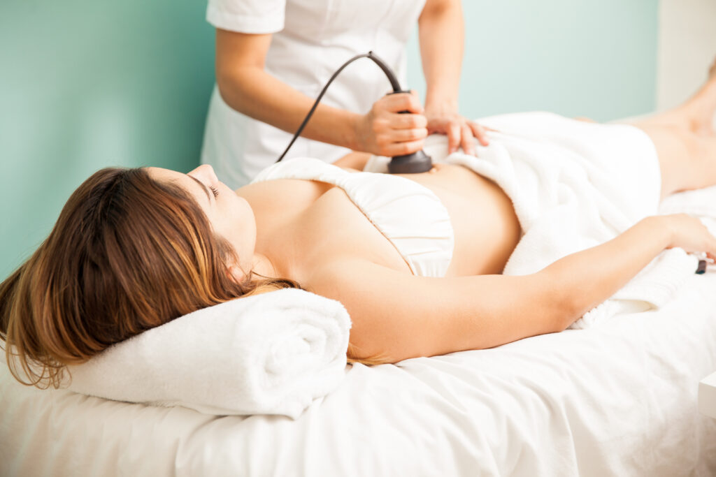 therapist giving a reductive massage